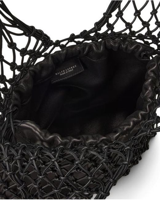 Ralph Lauren Black Macramé Tote