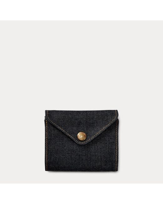 RRL Multicolor Denim Billfold Wallet for men