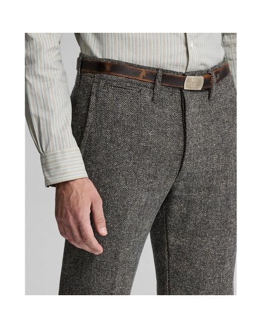 RRL Gray Herringbone Officer's Trouser for men