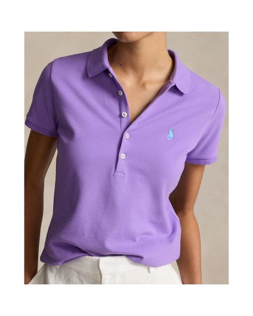 Polo Ralph Lauren Purple Slim Fit Stretch Polo Shirt