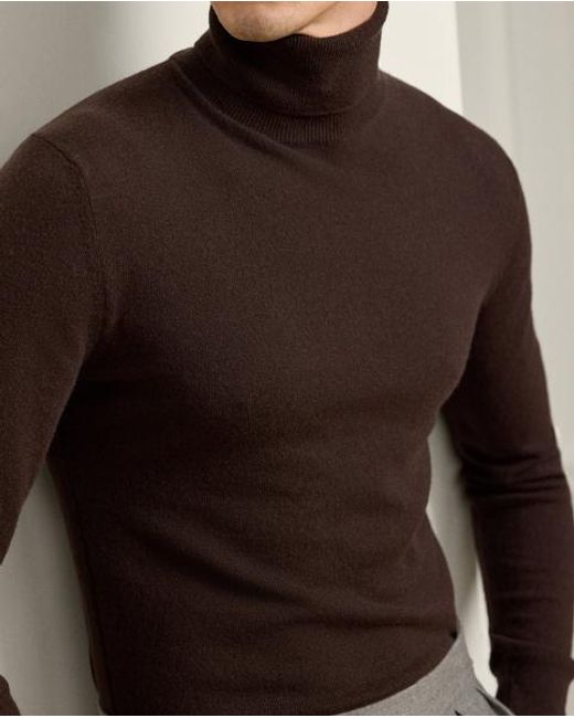 Ralph Lauren Brown Ralph Lauren Cashmere Turtleneck Sweater for men