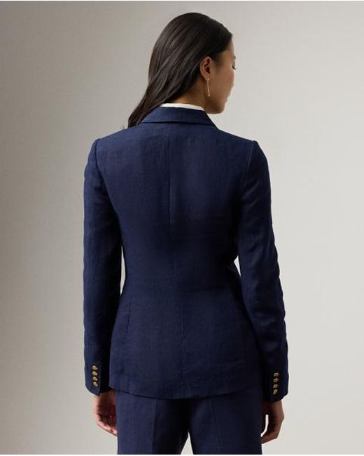 Ralph Lauren Blue Camden Linen Jacket