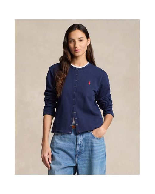 Polo Ralph Lauren Blue French Terry Cardigan