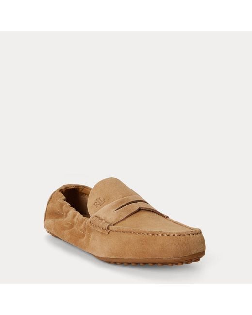 Ralph Lauren Brown Wynnie Sheep-Suede Driver