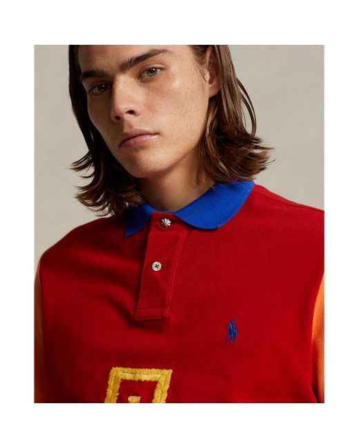 Polo Ralph Lauren Red Prl X Naiomi Glasses Mesh Polo Shirt for men