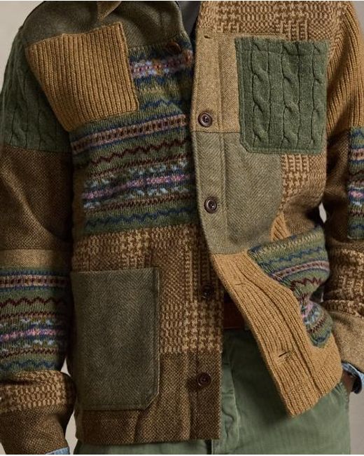 Cárdigan Funcional De Patchwork Polo Ralph Lauren de hombre de color Green