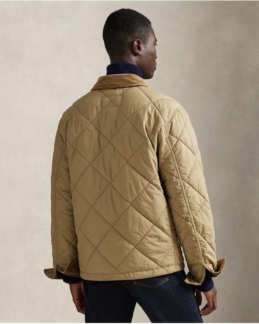 Polo Ralph Lauren Blue The Hurston Quilted Utility Jacket for men