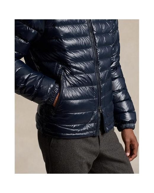 Polo Ralph Lauren Blue The Stewart Glossed Down Jacket for men