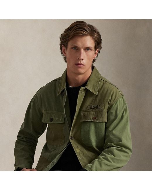 Cazadora De Patchwork Ralph Lauren de hombre de color Green