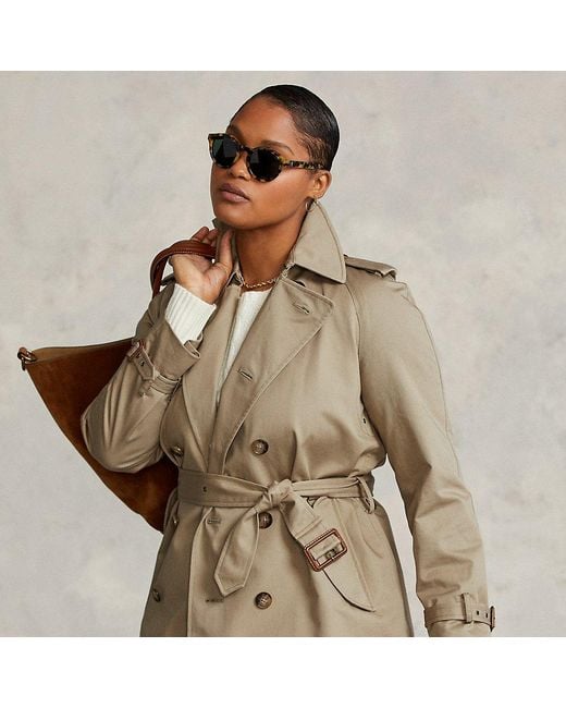 Ralph Lauren Natural Twill Belted Trench Coat