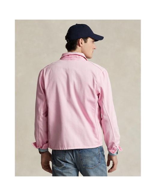 Giacca funzionale in twill di Polo Ralph Lauren in Pink da Uomo