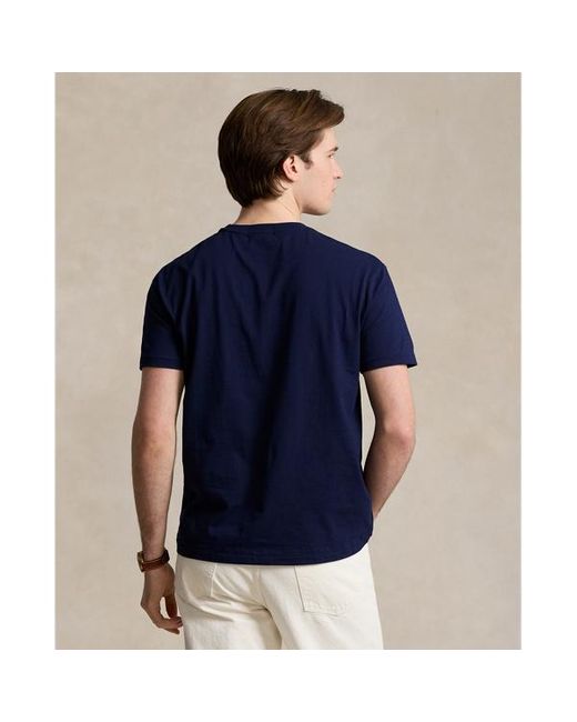 Maglietta Polo Bear jersey Classic-Fit di Polo Ralph Lauren in Blue da Uomo