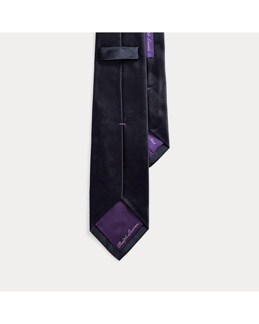 Ralph Lauren Blue Silk Satin Tie for men