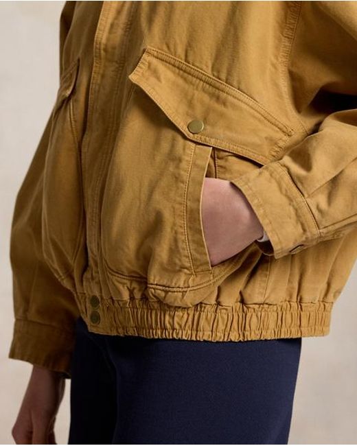 Polo Ralph Lauren Brown Cotton Canvas Utility Jacket