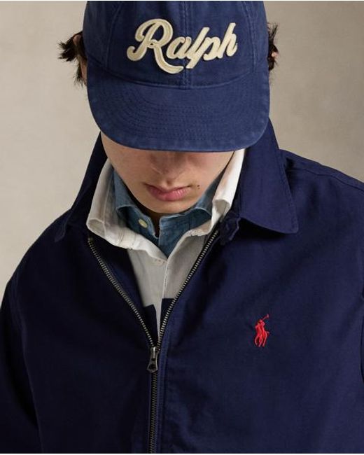 Ralph Lauren Blue The Bayport Poplin Jacket for men