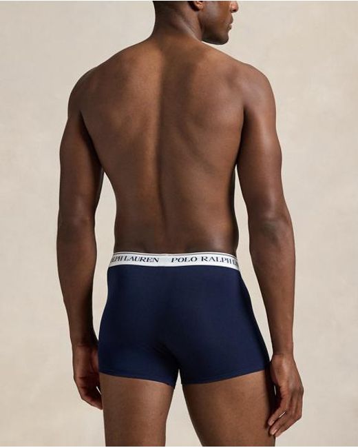 Polo Ralph Lauren Blue Classic Stretch-Cotton Trunk 3-Pack for men
