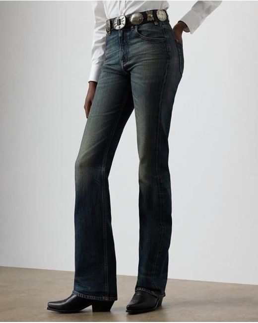 Ralph Lauren Black Kaida Relaxed Bootcut Jean