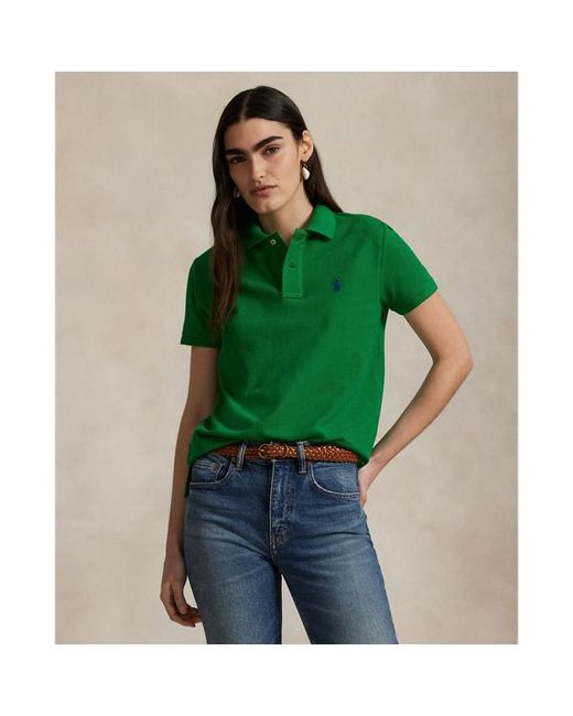 Polo Ralph Lauren Green The Iconic Classic Fit Mesh Polo Shirt