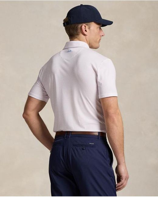 Ralph Lauren Tailored-Fit Performance-Poloshirt in White für Herren