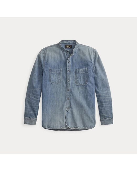 RRL Blue Denim Workshirt for men