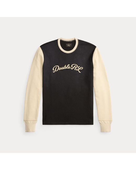 RRL Metallic Logo Two-Tone Jersey T-Shirt for men