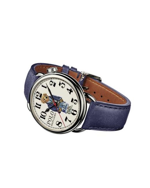 Polo Ralph Lauren Multicolor Cricket Polo Bear 42 Mm Steel Watch for men