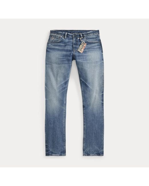 RRL Blue Slim Fit Daws Jean for men