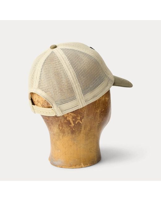 RRL Metallic Logo-Patch Mesh Trucker Cap for men