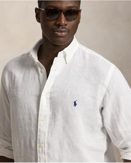 Ralph Lauren Natural Linen Shirt for men