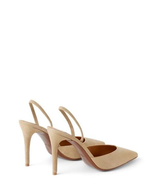 Zapato Marcy De Ante Con Tacón De 95 Mm Ralph Lauren de color Natural