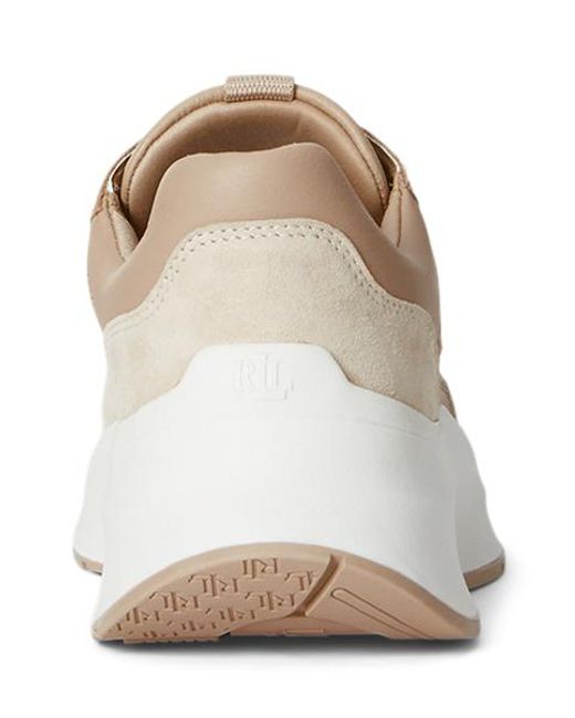 Ralph Lauren Natural Sneaker Franky Aus Walk- Und Wildleder