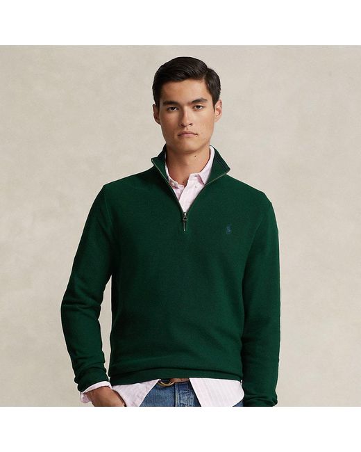 Jersey de punto de piqué de algodón Polo Ralph Lauren de hombre de color  Verde | Lyst