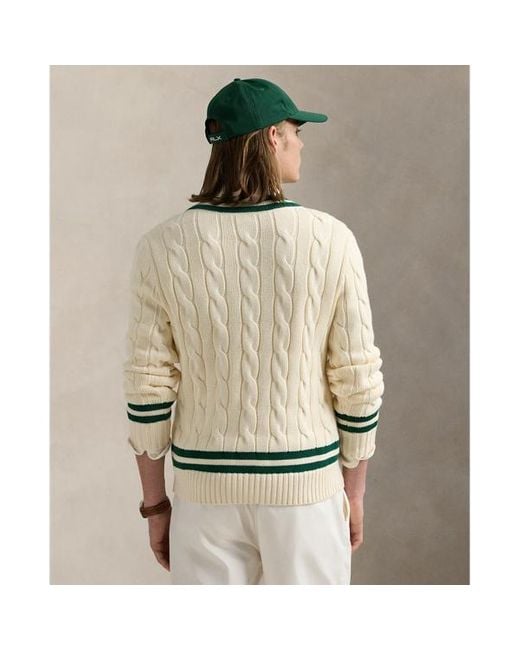 Polo Ralph Lauren Natural The Iconic Cricket Jumper for men