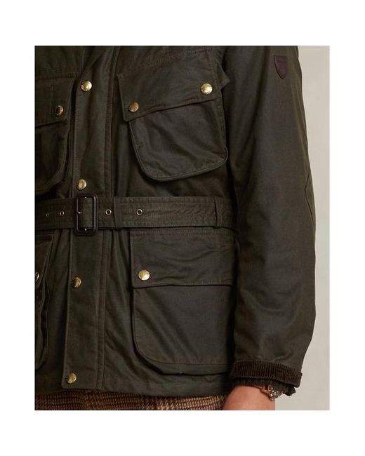 Polo Ralph Lauren Black Oilcloth Biker Jacket for men