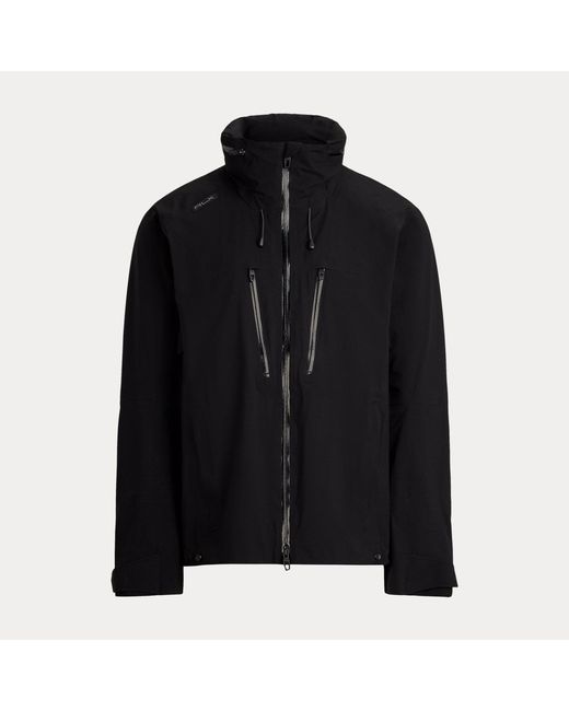 Ralph Lauren Black Hooded Rain Jacket for men