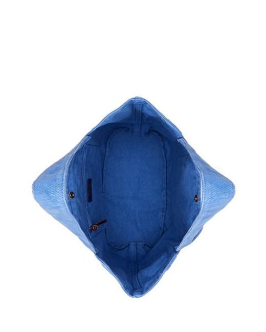 Bolso Tote De Loneta Polo Country Polo Ralph Lauren de hombre de color Blue