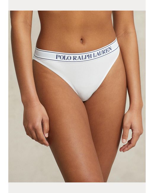 Polo Ralph Lauren Repeat-logo Bikini Brief in White | Lyst UK