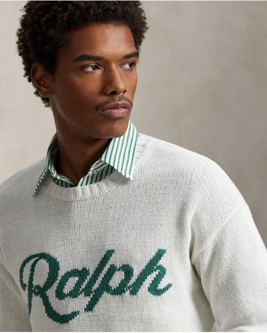 Polo Ralph Lauren Gray The Ralph Logo Sweater for men