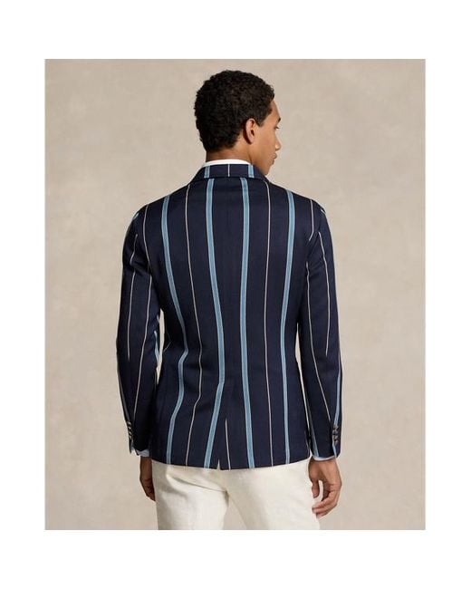 Blazer Polo Soft Tailored in lana di Polo Ralph Lauren in Blue da Uomo