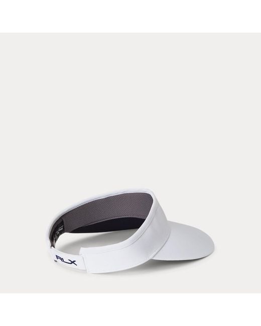 Ralph Lauren White Visier Mit Gesticktem Pony