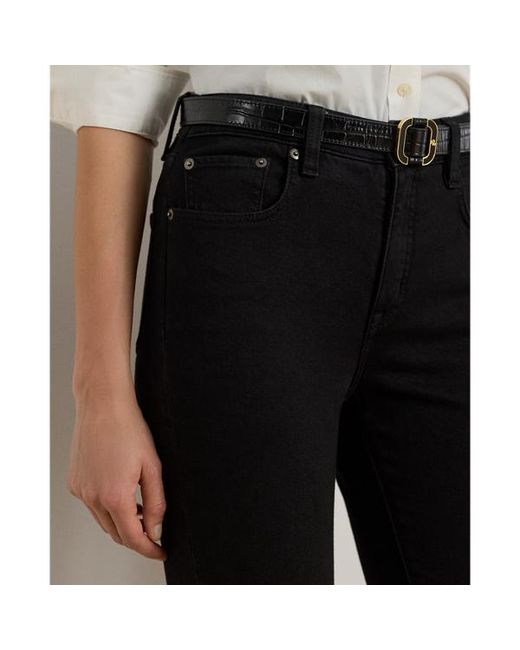 Ralph Lauren Black High-Rise Skinny Ankle Jean