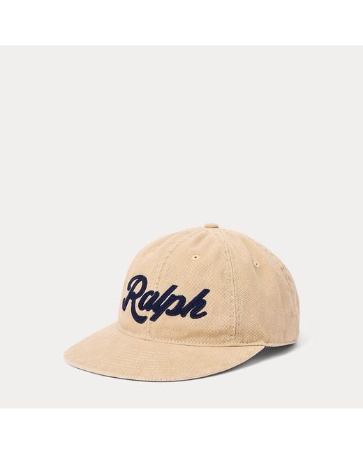 Polo Ralph Lauren Natural Appliquéd Twill Ball Cap for men