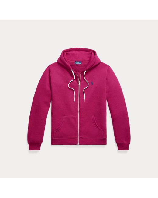 Polo Ralph Lauren Pink Fleece Full-zip Hoodie