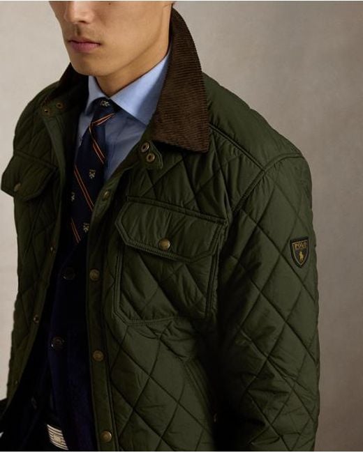 Polo Ralph Lauren Green The Beaton Quilted Jacket for men