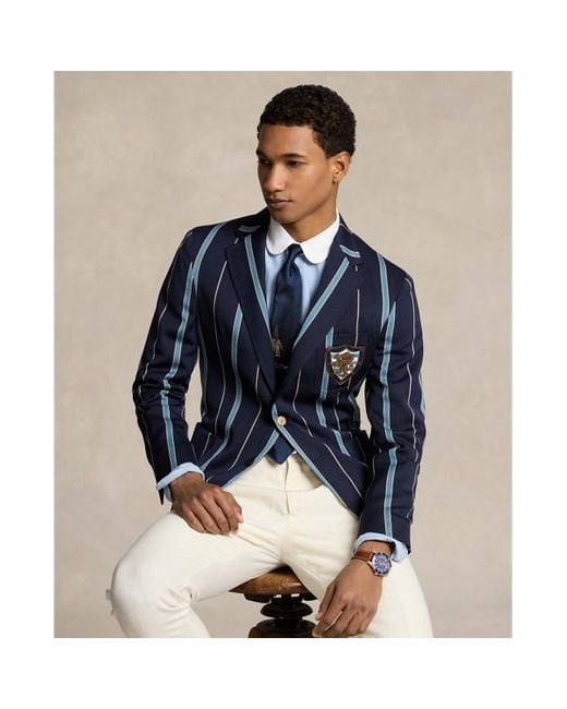 Blazer Polo Soft Tailored in lana di Polo Ralph Lauren in Blue da Uomo