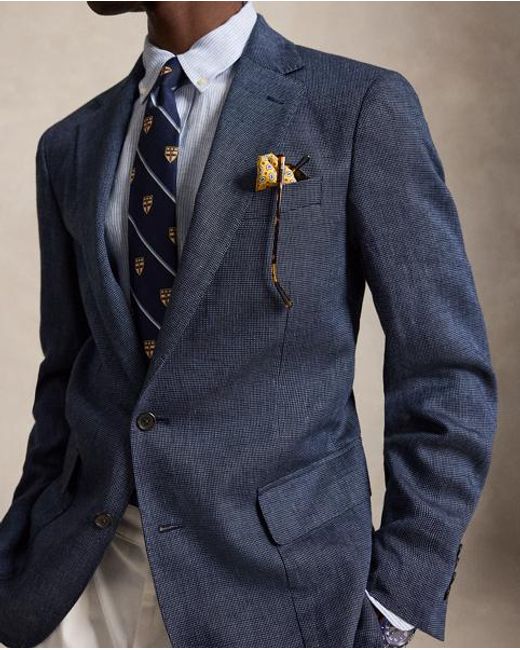 Polo Ralph Lauren Blue Polo Modern Fit Nailhead Blazer for men