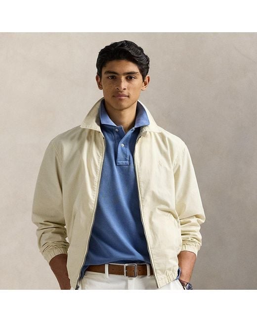 Ralph Lauren The Bayport Mineral-Dyed Poplin Jacket in Natural for 