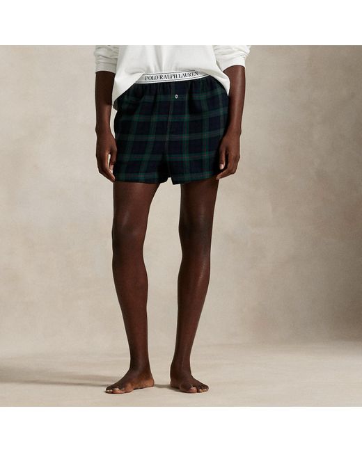 Polo Ralph Lauren Blue 2Er-Pack Karierte Baumwoll-Boxershorts