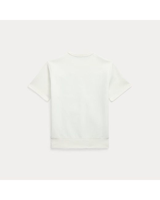 Sudadera De Manga Corta De Punto Doble Polo Ralph Lauren de hombre de color White