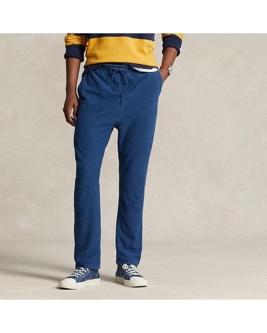 Polo Ralph Lauren Indigogefärbte Piqué-Hose mit Tunnelzug in Blue für Herren